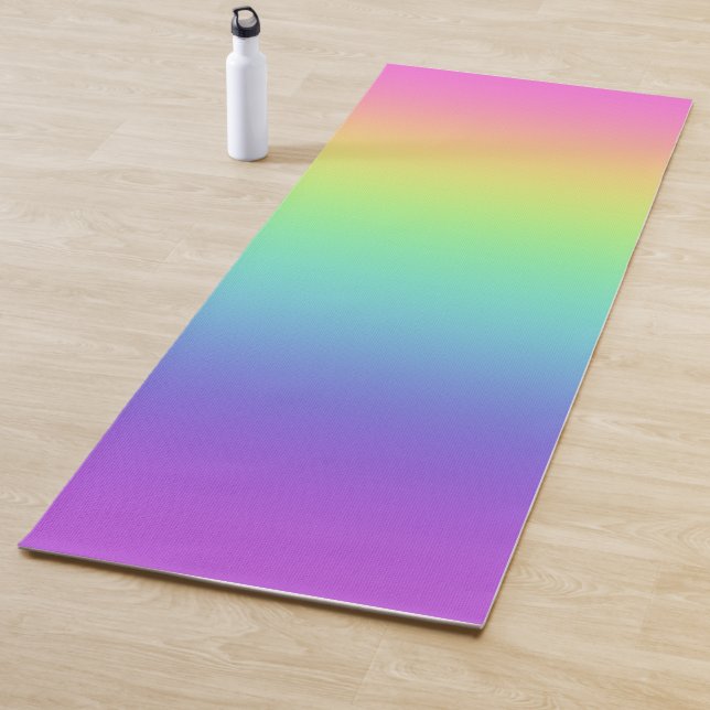Tapis De Yoga Arc en ciel Gradient Yoga Mat (En situation)