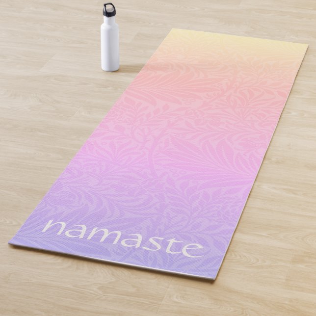 Tapis De Yoga Arc-en-ciel rose Boho (En situation)