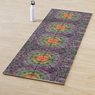 Tapis De Yoga Arc en ciel Teinture Yoga Mat (double face) 