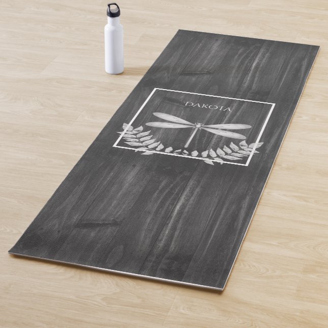 Tapis De Yoga Argent Dragonfly Rustic Yoga Mat (En situation)