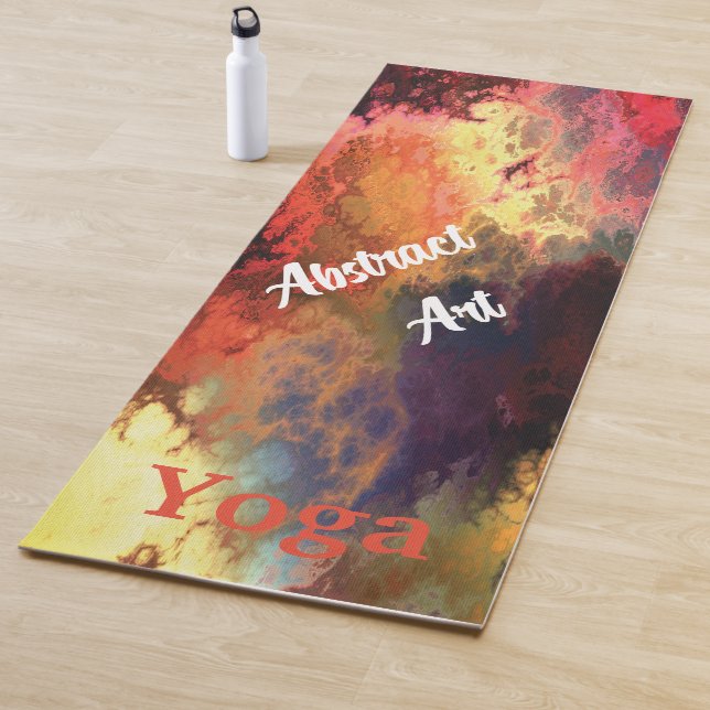 Tapis De Yoga Art Abstrait (En situation)