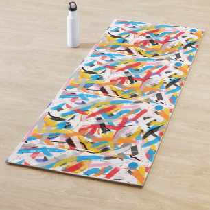 Tapis De Yoga Art Abstrait élégant Vibe Positive Splash Yoga Mat