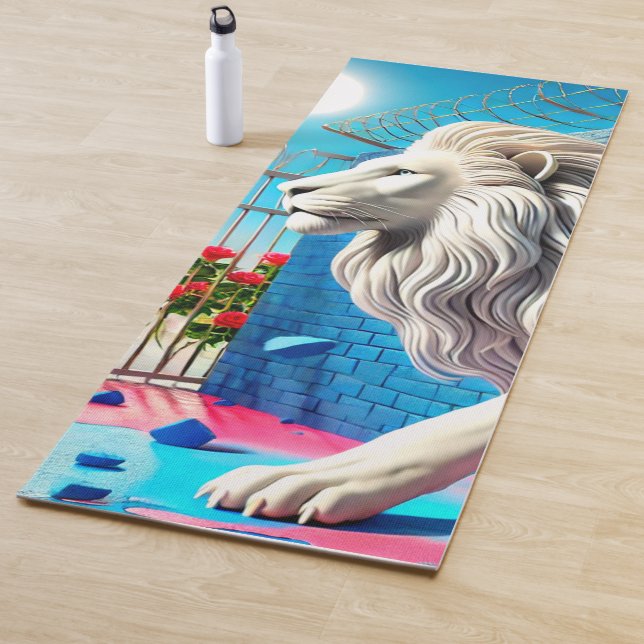 Tapis De Yoga Art Lion (En situation)