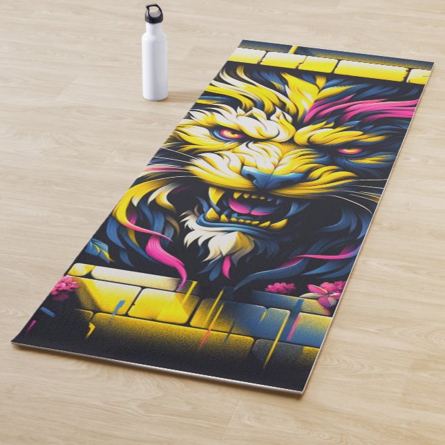 Tapis De Yoga Art Lion (En situation)