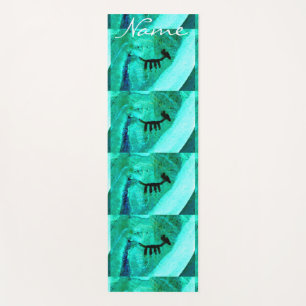 Tapis De Yoga Art rock rouge Sedona Thunder_Cove Green