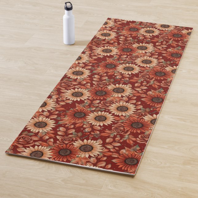 Tapis De Yoga Automne (En situation)