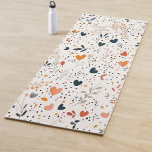 Automne/Automne En vichy Yoga Mat motif : Yoga flo