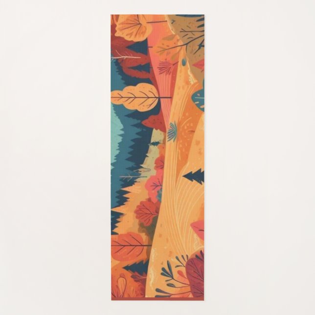 Tapis De Yoga Automne/Automne/feuille/coloré (Devant)