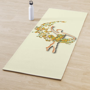Tapis De Yoga Ballerina Art Fire Dance