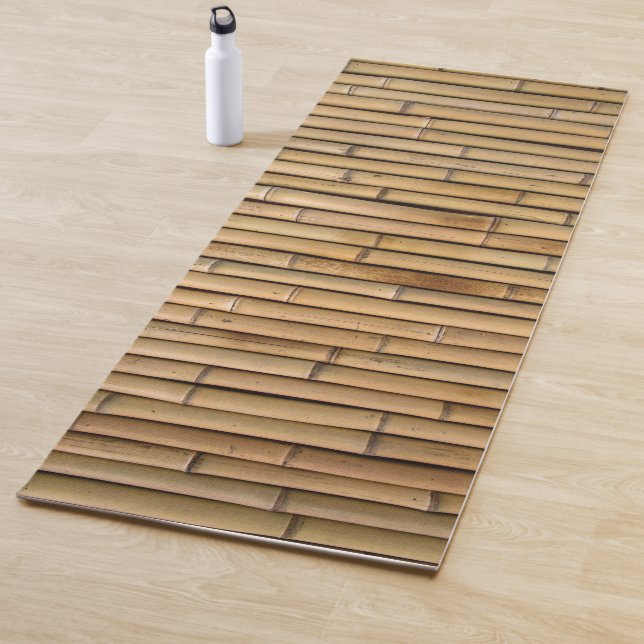 Tapis De Yoga Bambou naturel zen (En situation)