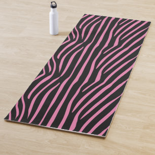 Tapis De Yoga Bandes de zèbre rose