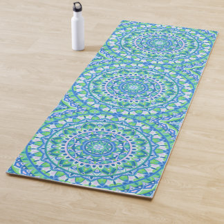 Tapis De Yoga Base bleue Mandala