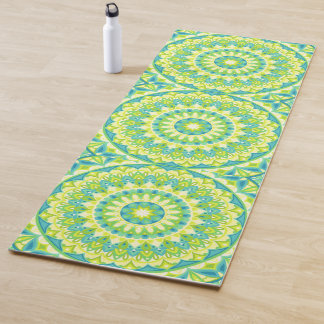 Tapis De Yoga Base verte Mandala