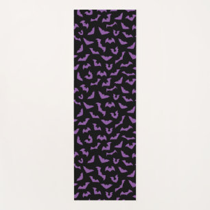 Tapis De Yoga Bats noirs violets