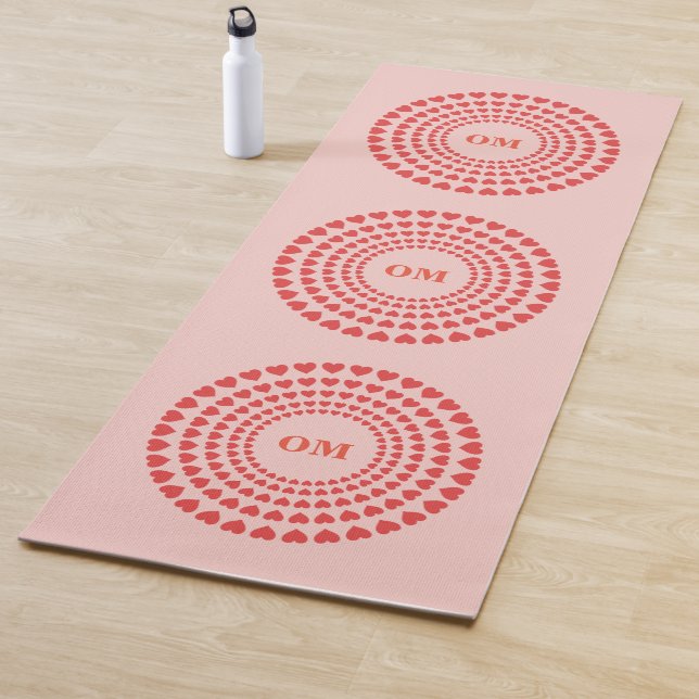 Tapis De Yoga Beau Coeur Mandalas (En situation)