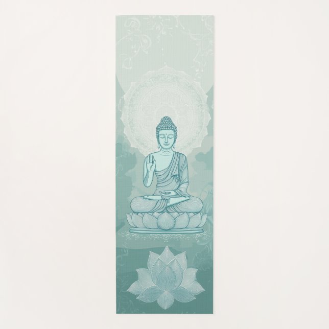 Tapis De Yoga Belle Bouddha Yoga Mat pour la sérénité et le calm (Devant)