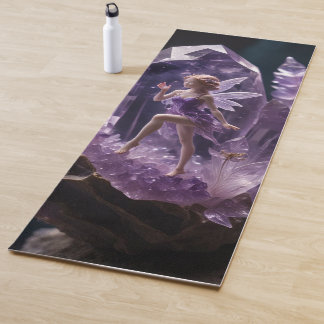 Tapis De Yoga Bijou en pierre de Gemstone Amethyst Fairy