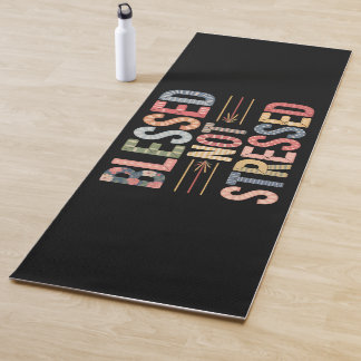 Tapis De Yoga Blessed Not Stressed Yoga Mat