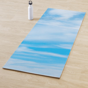 Tapis De Yoga Blue Sky Clouds Design Modèle Élégant Fitness