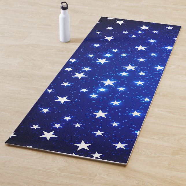 Tapis De Yoga Blue Stargazer (En situation)