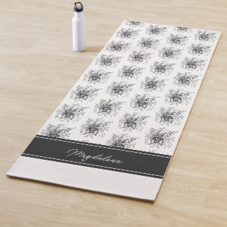 Tapis De Yoga Blume Tangle Art, gezeichnet -