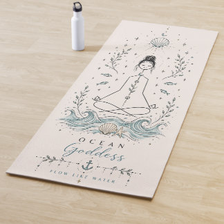 Tapis de Yoga Bohème Déesse de l'Océan