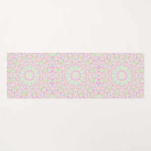 Tapis De Yoga Boho Hippie Eclectique Funky Coloré Pastel Mandala
