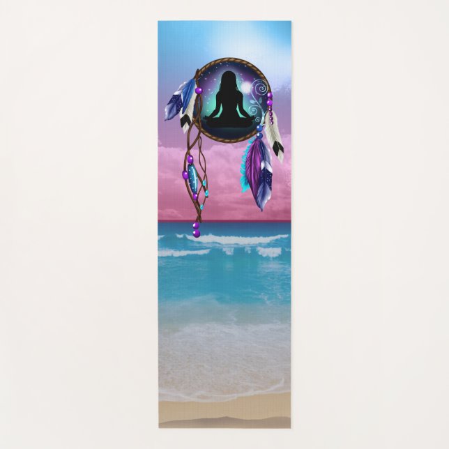 Tapis De Yoga Boho Native American Yoga Matt (Devant)