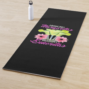 Tapis De Yoga Boire Margaritas Avec Mes Senoritas