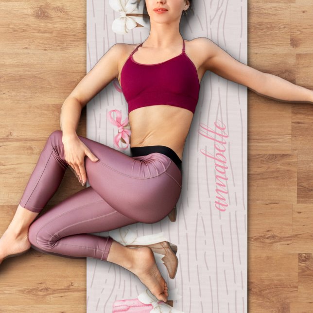 Tapis De Yoga Bottes de cowgirl Cute Coquette Personnalisées (Cute Coquette Cowgirl Boots Personalized Yoga Mat)