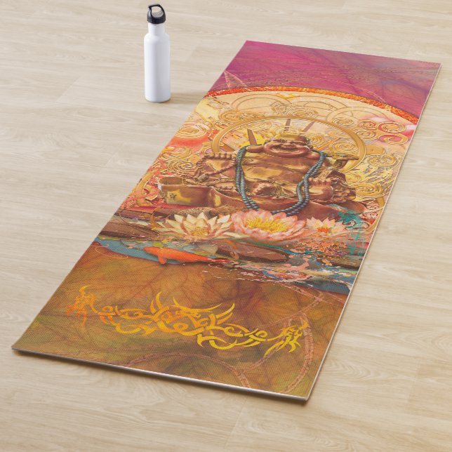 TAPIS DE YOGA BOUDDHA L'ÉCLAIRANT (En situation)