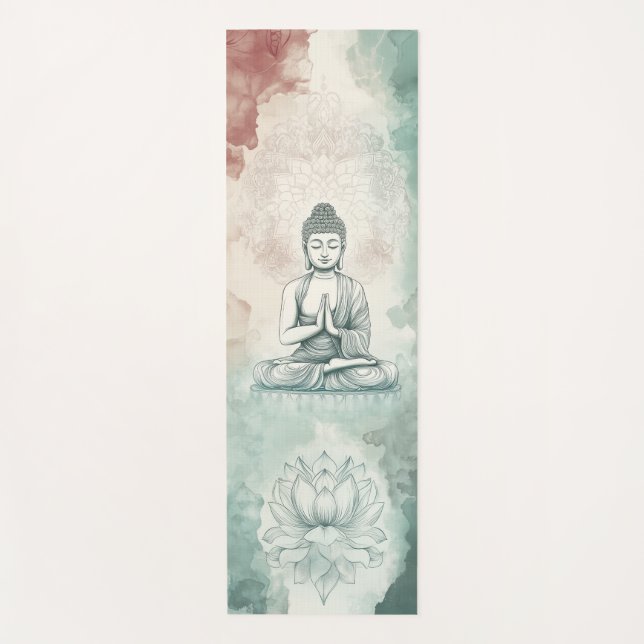 Tapis De Yoga Bouddha Yoga Mat écologique pour le yogis et la Mé (Devant)