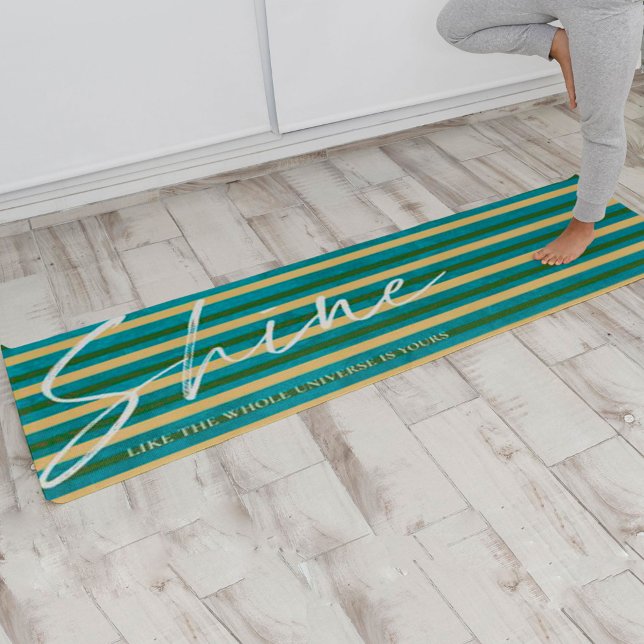 Tapis De Yoga Brillant Comme tout l'univers est vos rayures (Créateur téléchargé)