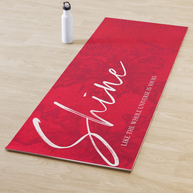 Tapis De Yoga Brille comme l'Univers entier est votre Citation R (En situation)