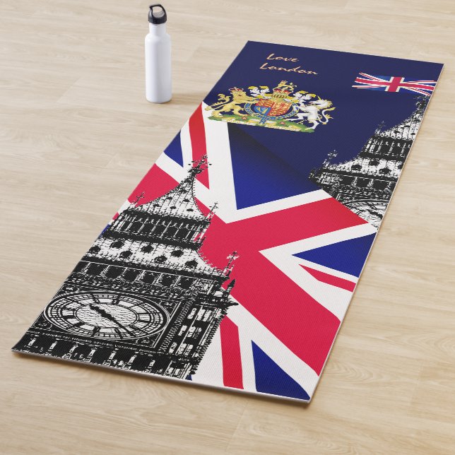 Tapis De Yoga Britanniques, Big Ben, symboles britanniques, Lond (En situation)