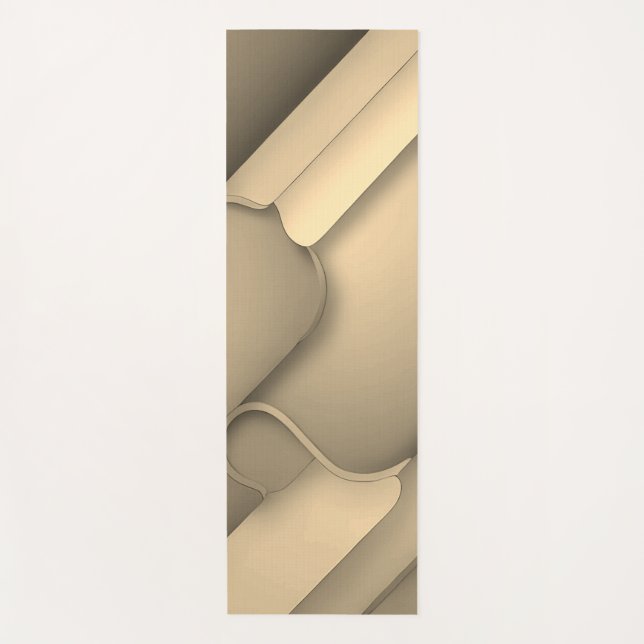 Tapis De Yoga Brown Hues Art moderne (Devant)