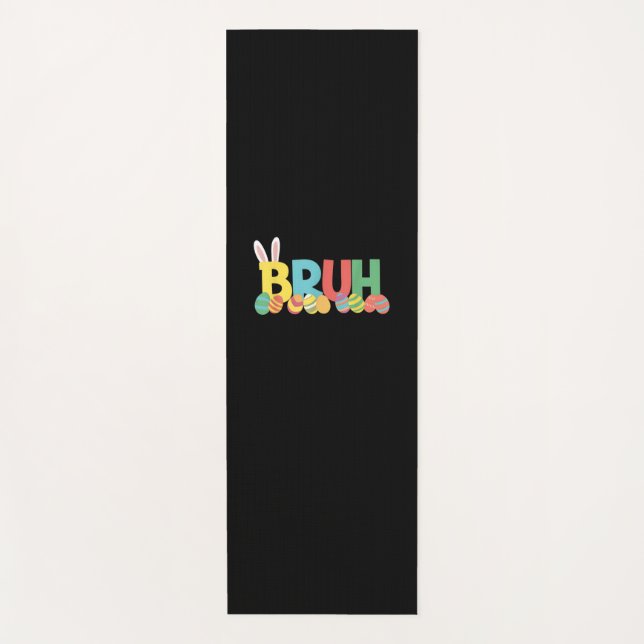 Tapis De Yoga Bruh Bunny Pâques mème mignon Pour Enfants _11 (Devant)