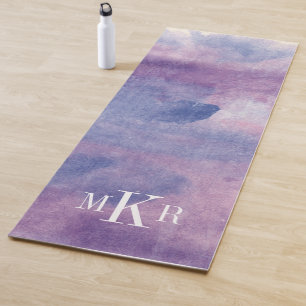 Tapis De Yoga Brume pourpre II du monogramme  
