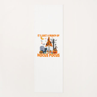 Tapis De Yoga Bunch de Hocus Pocus Citrouille Gnome Bats effraya