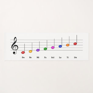 Tapis De Yoga C Grande échelle dans Treble Clef Kids Literacy d