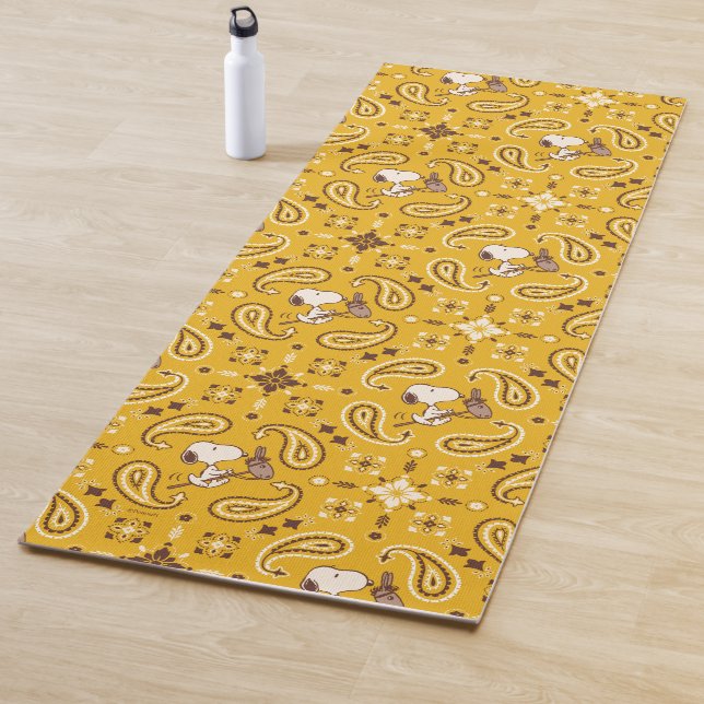 Tapis De Yoga cacahuètes | Snoopy Bandana Cowboy (En situation)