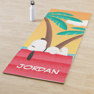 Tapis De Yoga cacahuètes   Snoopy Tropical Deco   Ajouter Votre 