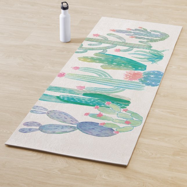 Tapis De Yoga Cactus de Bohème (En situation)