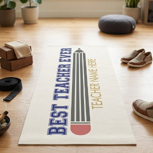 Tapis De Yoga Cadeau personnalisé Meilleur Enseignant - Cadeau P