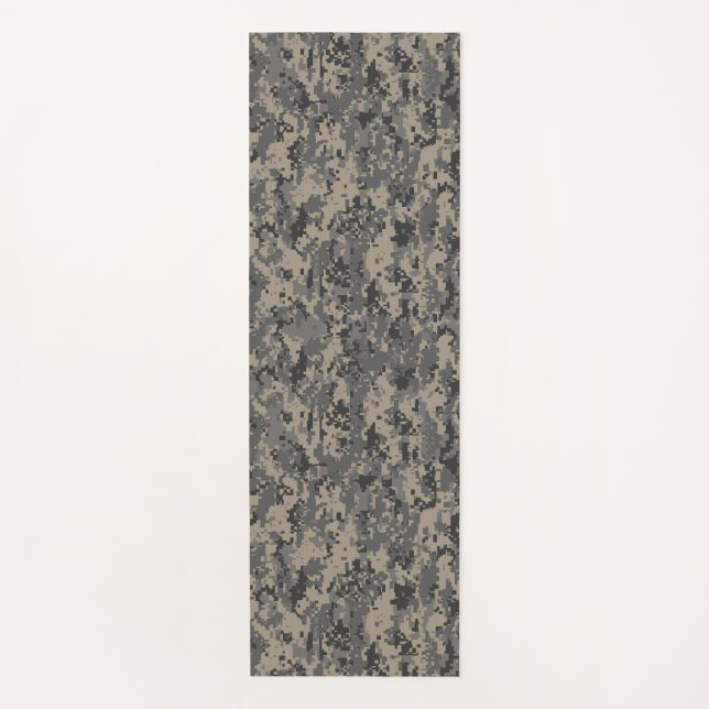Tapis De Yoga Camouflage numérique armée pixel photo imprimé (Devant)