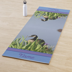 Tapis De Yoga Canada Goose Irises Nature Art Personnalisé