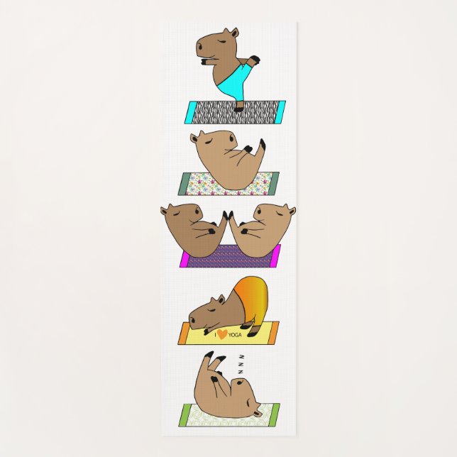 Tapis De Yoga Capybara Yoga Mat (Devant)