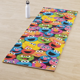 Tapis De Yoga Caractère de rue Sésame Face au Motif