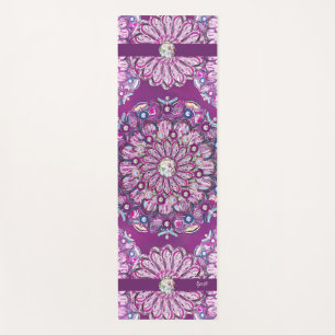 Tapis De Yoga Cardinal rouge Rosace