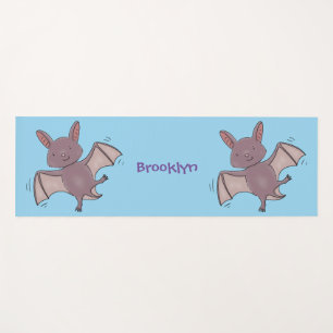 Tapis De Yoga Caricature de vol de chauve-souris